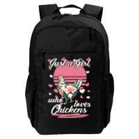 Just A Girl Who Loves Chickens Daily Commute Backpack