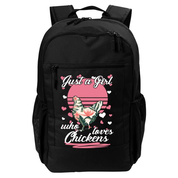 Just A Girl Who Loves Chickens Daily Commute Backpack