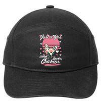 Just A Girl Who Loves Chickens 7-Panel Snapback Hat