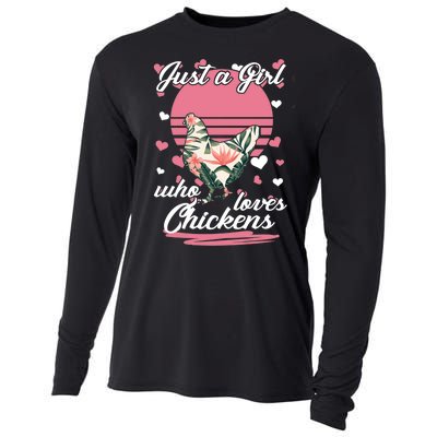 Just A Girl Who Loves Chickens Cooling Performance Long Sleeve Crew