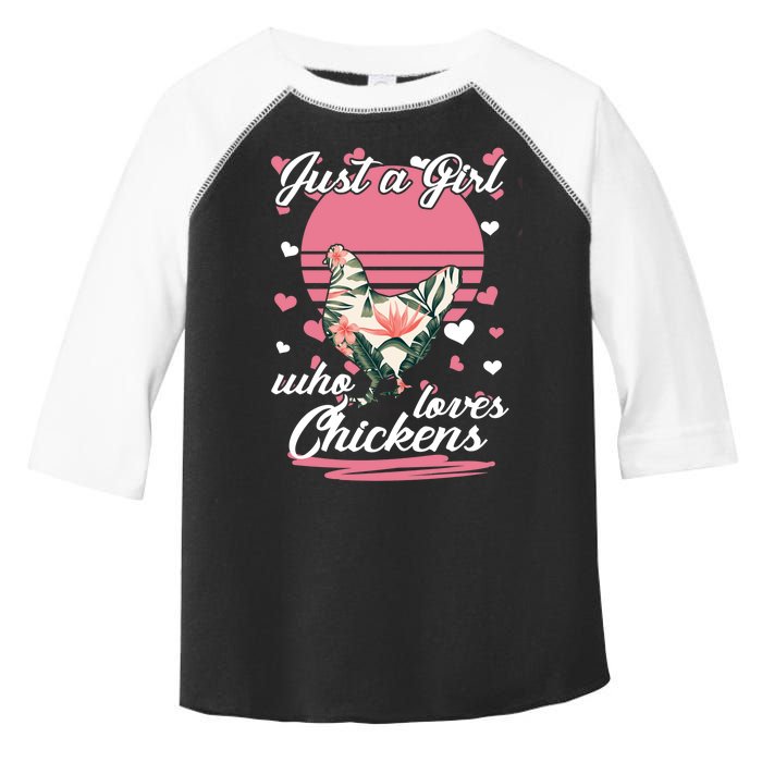 Just A Girl Who Loves Chickens Toddler Fine Jersey T-Shirt