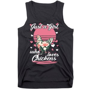 Just A Girl Who Loves Chickens Tank Top