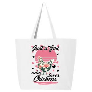 Just A Girl Who Loves Chickens 25L Jumbo Tote