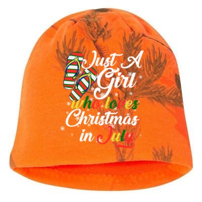 Just A Girl Who Loves Christmas In July Kati - Camo Knit Beanie