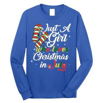 Just A Girl Who Loves Christmas In July Long Sleeve Shirt