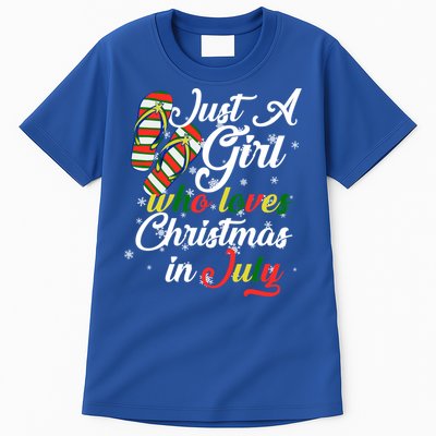 Just A Girl Who Loves Christmas In July Tall T-Shirt