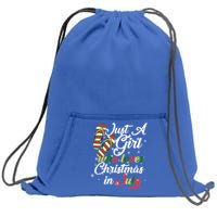 Just A Girl Who Loves Christmas In July Sweatshirt Cinch Pack Bag