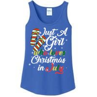 Just A Girl Who Loves Christmas In July Ladies Essential Tank