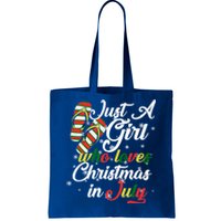 Just A Girl Who Loves Christmas In July Tote Bag