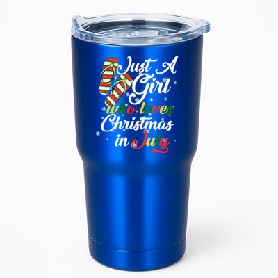 Just A Girl Who Loves Christmas In July Tumbler