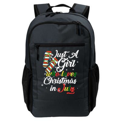 Just A Girl Who Loves Christmas In July Daily Commute Backpack