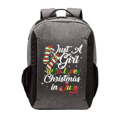 Just A Girl Who Loves Christmas In July Vector Backpack