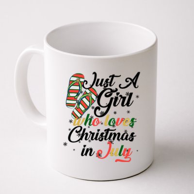 Just A Girl Who Loves Christmas In July Coffee Mug