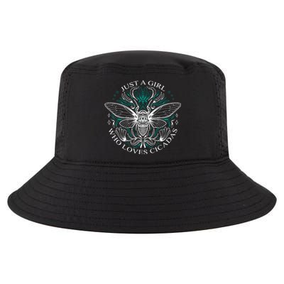 Just A Girl Who Loves Cicadas Cool Comfort Performance Bucket Hat