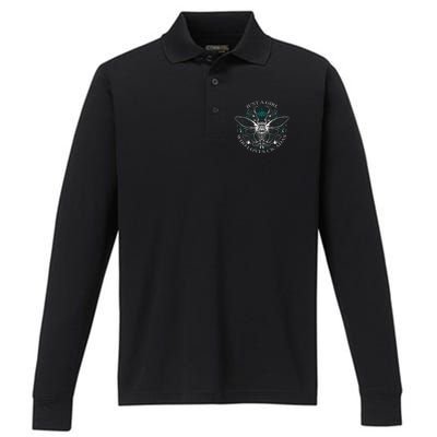 Just A Girl Who Loves Cicadas Performance Long Sleeve Polo