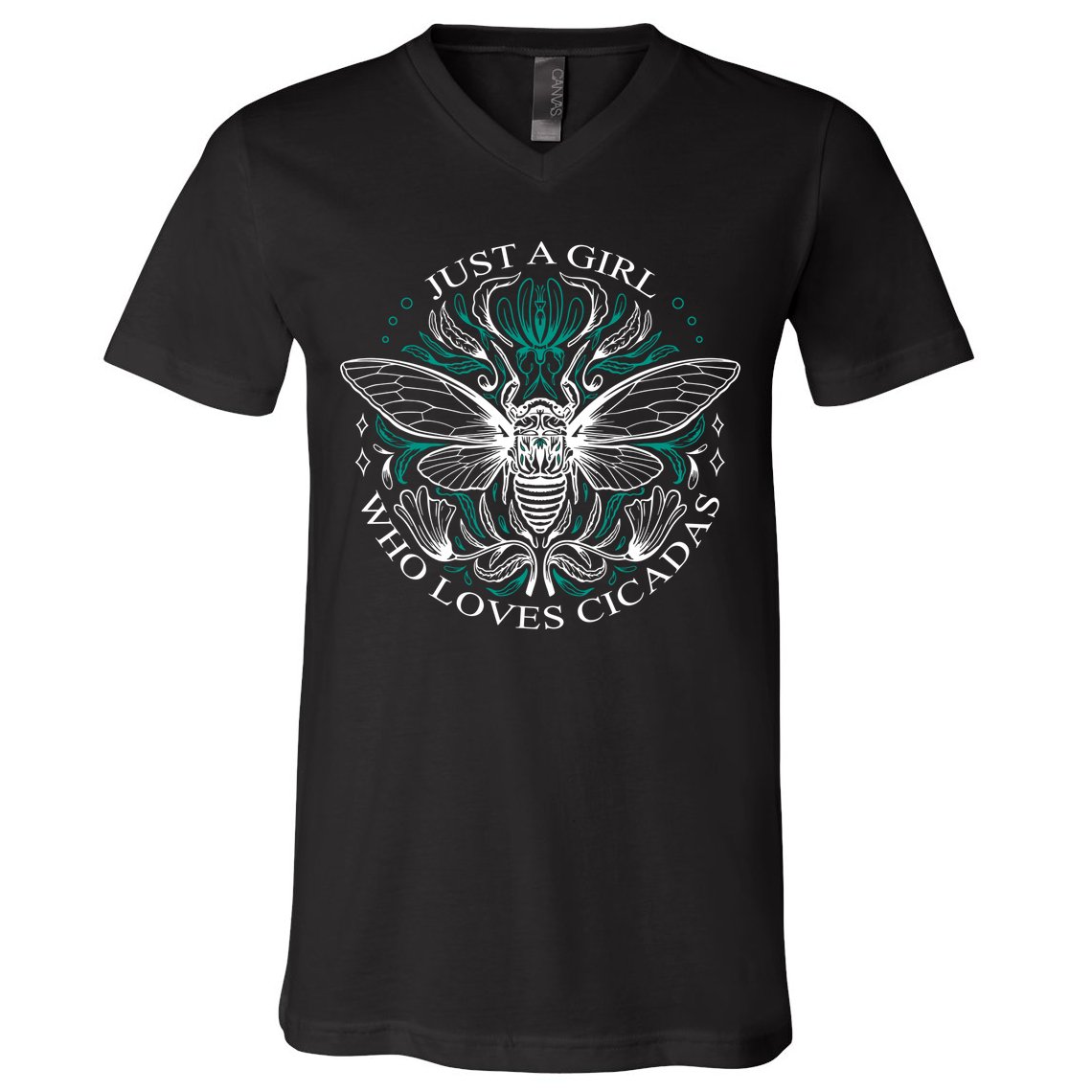 Just A Girl Who Loves Cicadas V-Neck T-Shirt
