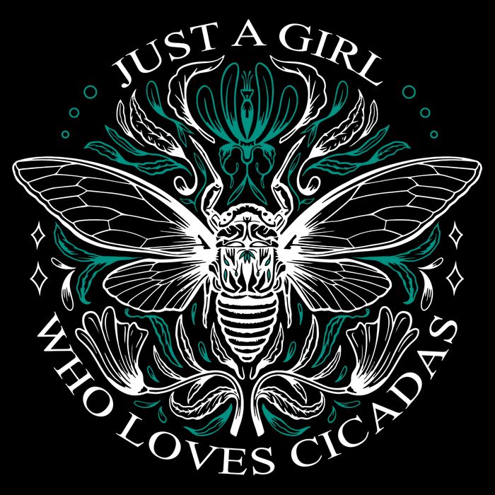 Just A Girl Who Loves Cicadas Drawstring Bag