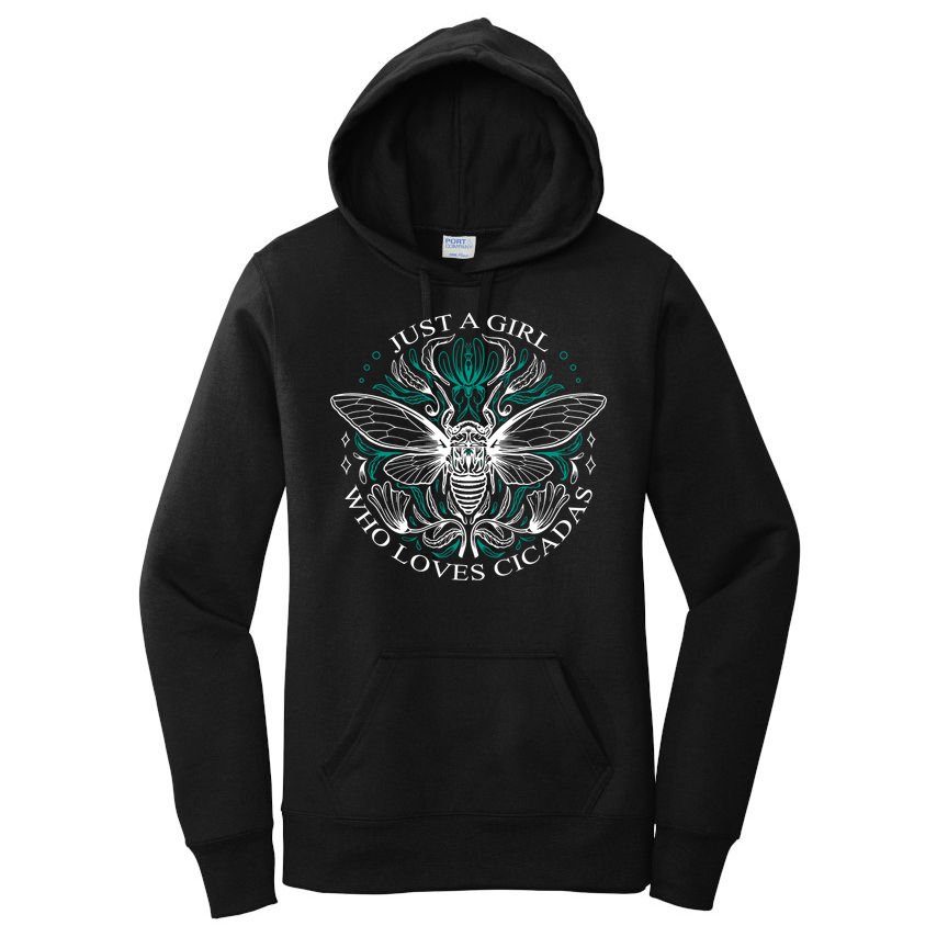 Just A Girl Who Loves Cicadas Women's Pullover Hoodie