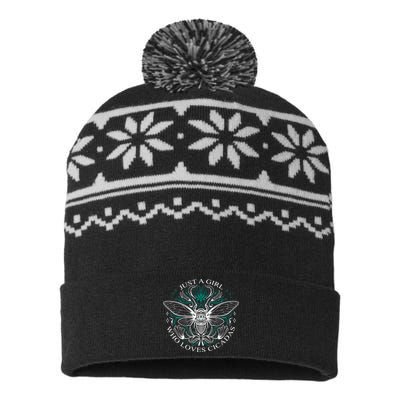 Just A Girl Who Loves Cicadas USA-Made Snowflake Beanie