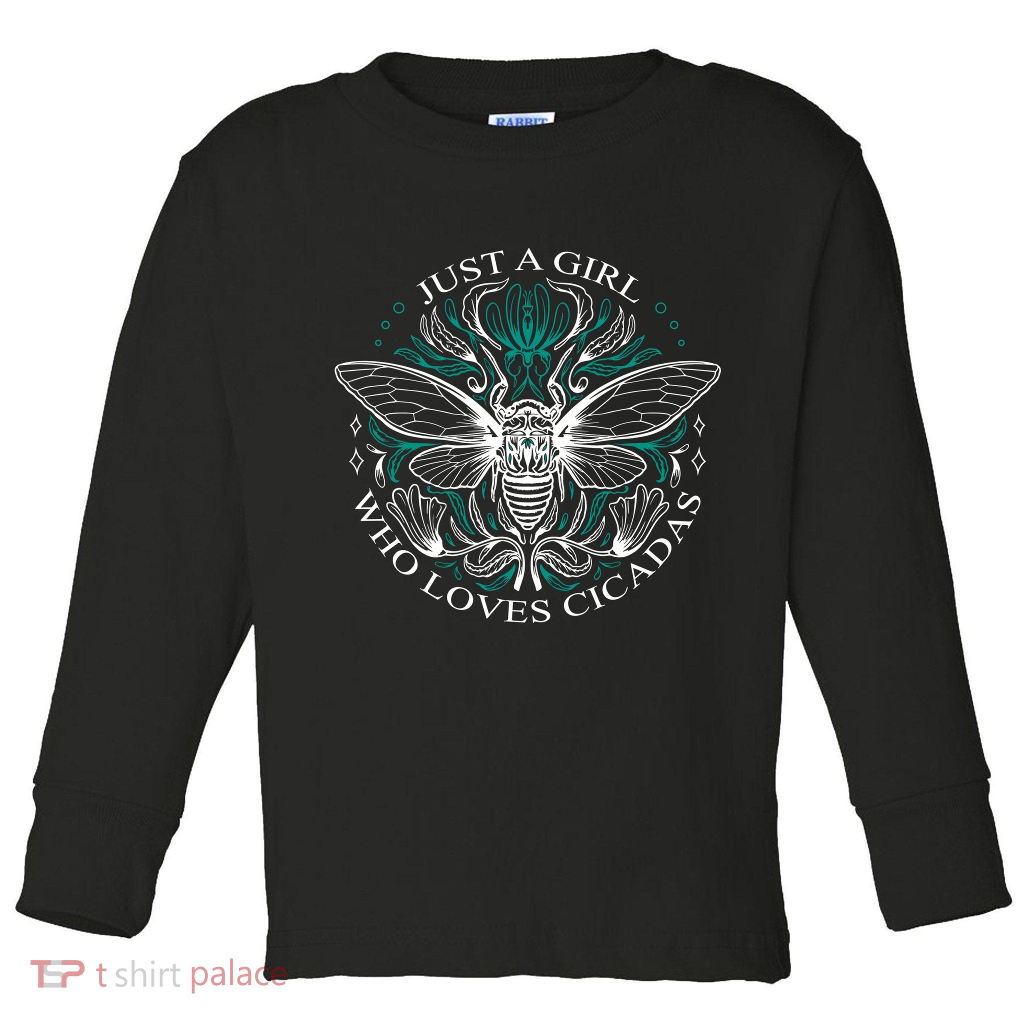Just A Girl Who Loves Cicadas Toddler Long Sleeve Shirt