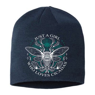 Just A Girl Who Loves Cicadas Sustainable Beanie