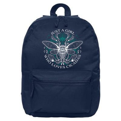 Just A Girl Who Loves Cicadas 16 in Basic Backpack