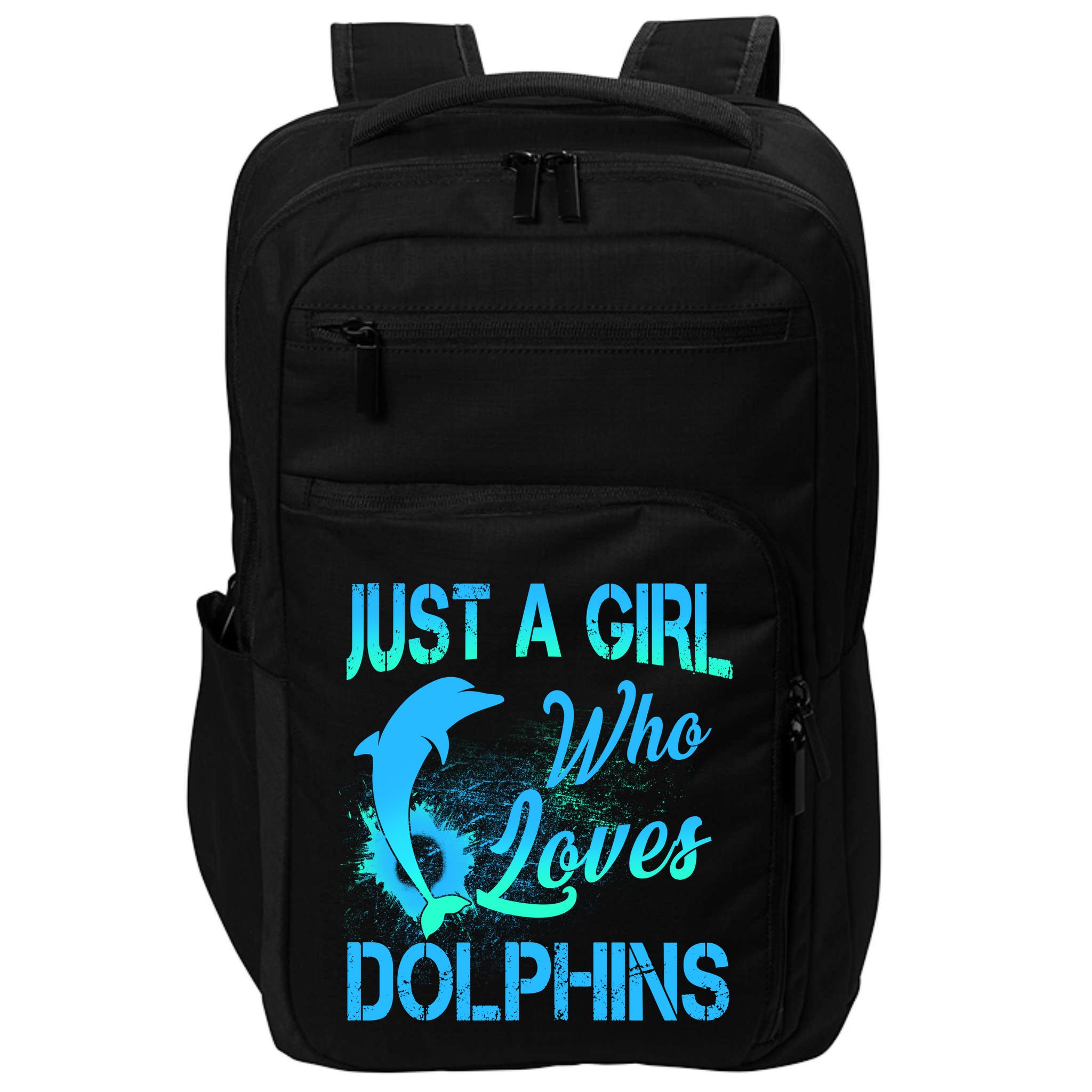 Just A Girl Who Loves Dolphins Impact Tech Backpack