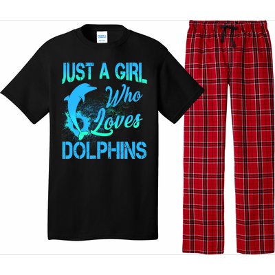 Just A Girl Who Loves Dolphins Pajama Set