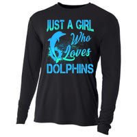 Just A Girl Who Loves Dolphins Cooling Performance Long Sleeve Crew