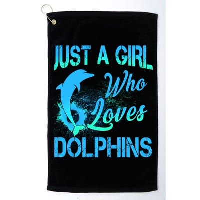 Just A Girl Who Loves Dolphins Golf Towel