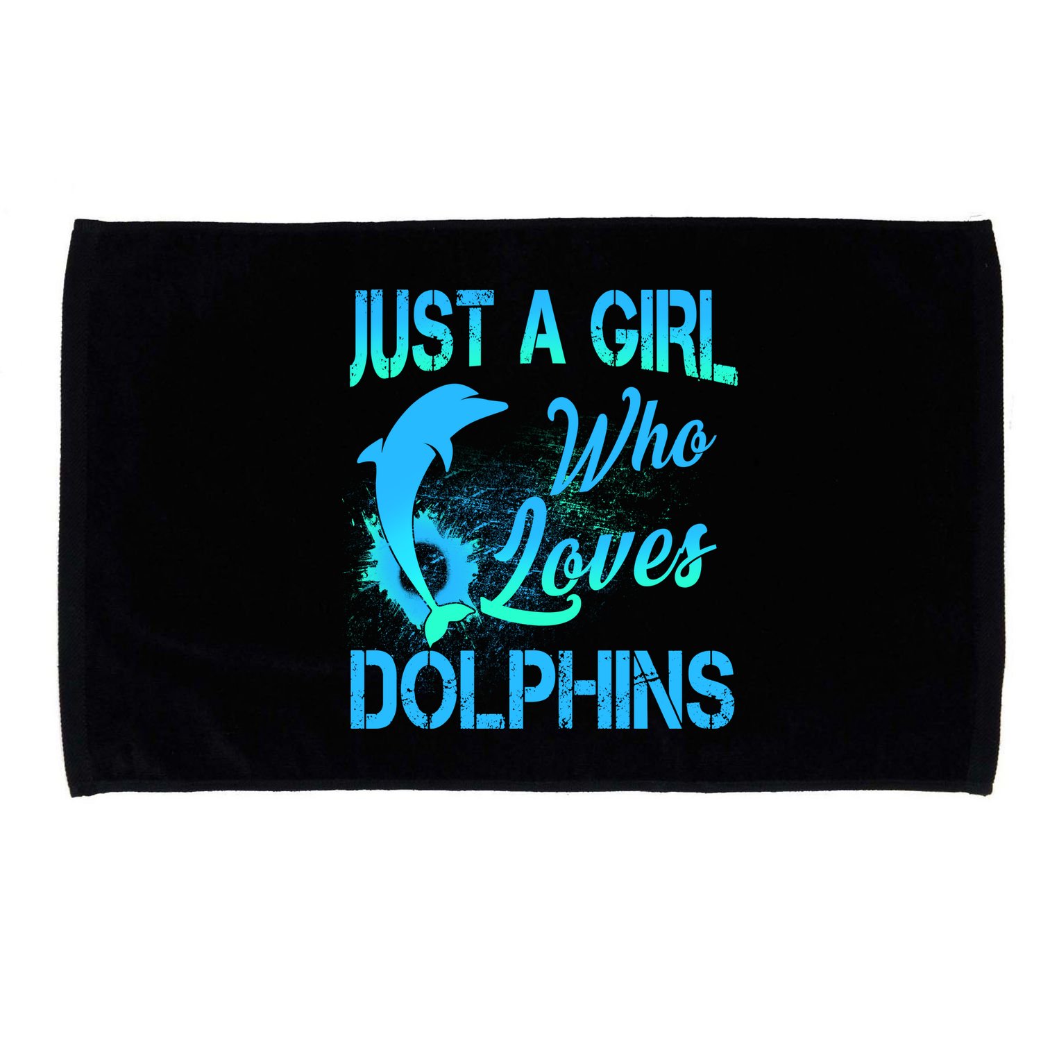 Just A Girl Who Loves Dolphins Microfiber Hand Towel