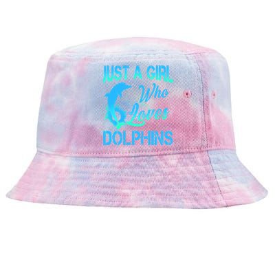 Just A Girl Who Loves Dolphins Tie-Dyed Bucket Hat