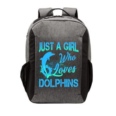 Just A Girl Who Loves Dolphins Vector Backpack