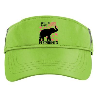 Just A Girl Who Loves Elephants Adult Drive Performance Visor