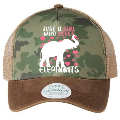 Just A Girl Who Loves Elephants Legacy Tie Dye Trucker Hat