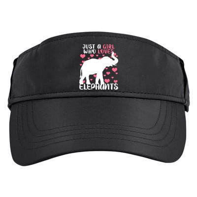 Just A Girl Who Loves Elephants Adult Drive Performance Visor