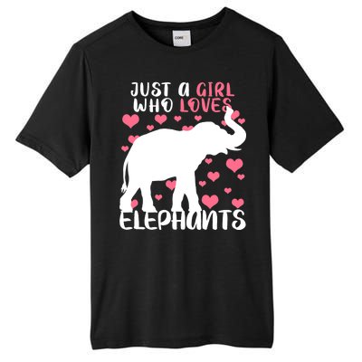 Just A Girl Who Loves Elephants Tall Fusion ChromaSoft Performance T-Shirt