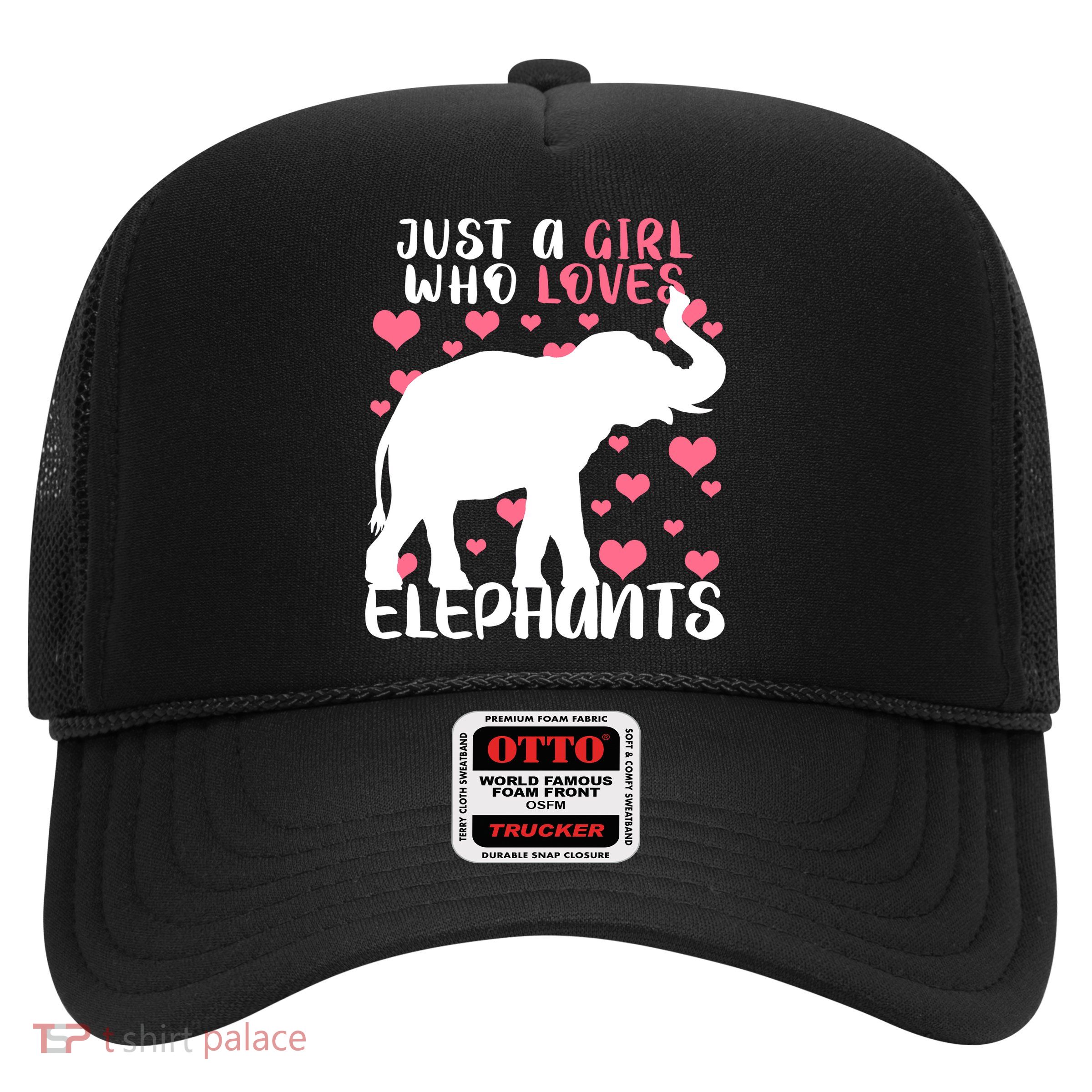 Just A Girl Who Loves Elephants Trucker Hat