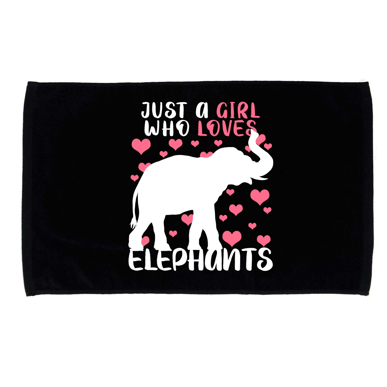 Just A Girl Who Loves Elephants Microfiber Hand Towel