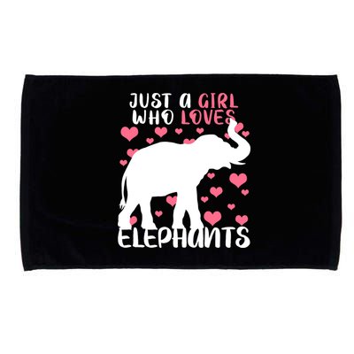 Just A Girl Who Loves Elephants Microfiber Hand Towel