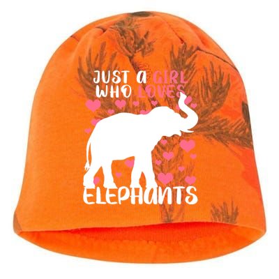 Just A Girl Who Loves Elephants Kati - Camo Knit Beanie