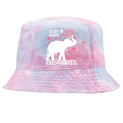 Just A Girl Who Loves Elephants Tie-Dyed Bucket Hat