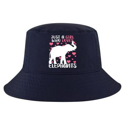 Just A Girl Who Loves Elephants Cool Comfort Performance Bucket Hat