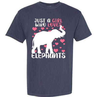 Just A Girl Who Loves Elephants Garment-Dyed Heavyweight T-Shirt