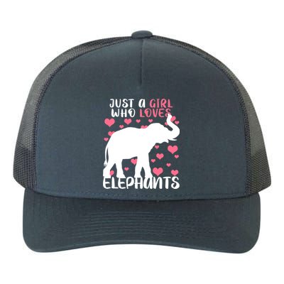 Just A Girl Who Loves Elephants Yupoong Adult 5-Panel Trucker Hat