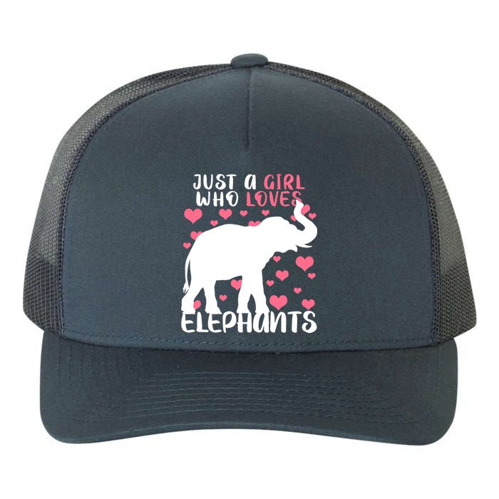 Just A Girl Who Loves Elephants Yupoong Adult 5-Panel Trucker Hat