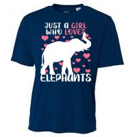 Just A Girl Who Loves Elephants Cooling Performance Crew T-Shirt