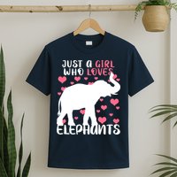Just A Girl Who Loves Elephants T-Shirt