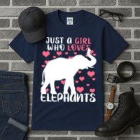 Just A Girl Who Loves Elephants Tall T-Shirt