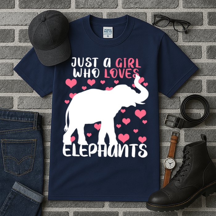 Just A Girl Who Loves Elephants Tall T-Shirt